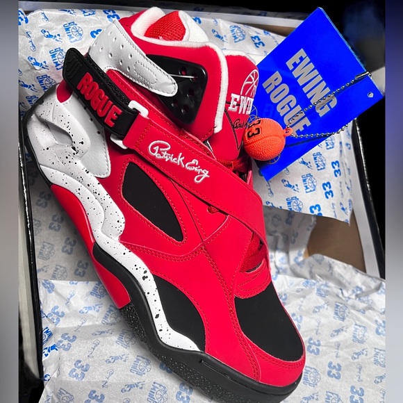 NEW!!!! PATRICK EWING RED ROGUE MENS NEW WITH BOX CHOOSE YOUR SIZE 1BM01309-602 - Picture 2 of 12